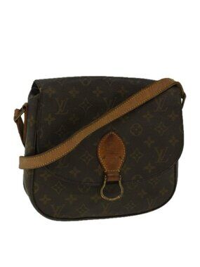 Authentic LOUIS VUITTON Monogram Saint Cloud GM Shoulder Bag M51242 LV